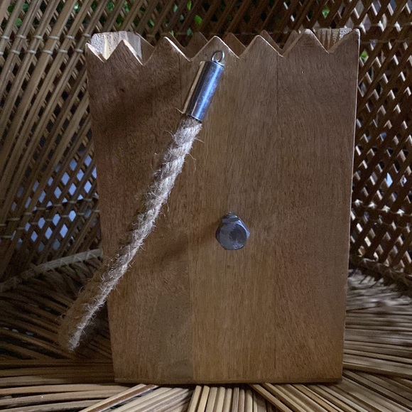 Creepy and Cute Solid Wood Frankenstein’s Monster Rope Handled Kooky Luminary 🎃 - Picture 3 of 16